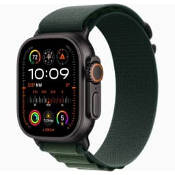 Apple Watch Ultra 2 (2024) Black Case with Dark Green Alpine loop(Зеленый ремешок) - вид 2